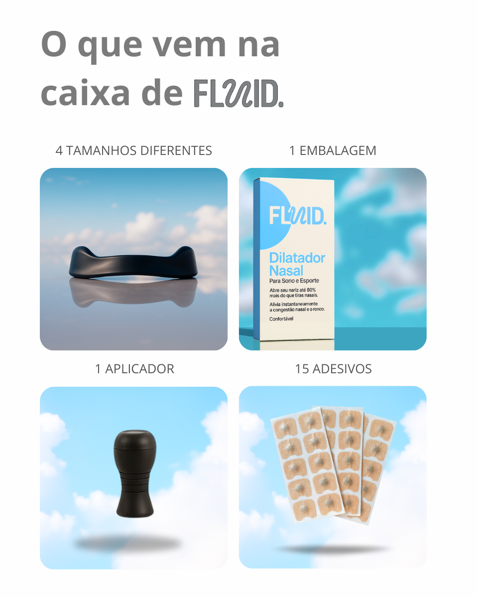 Clips Nasal Preto - FLUID®