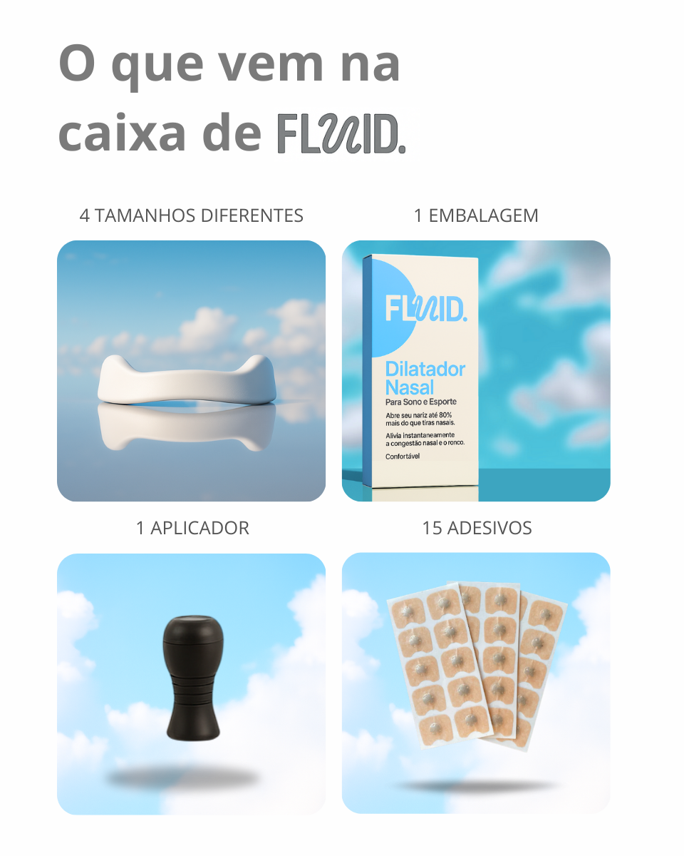 Clips Nasal Branco - FLUID®